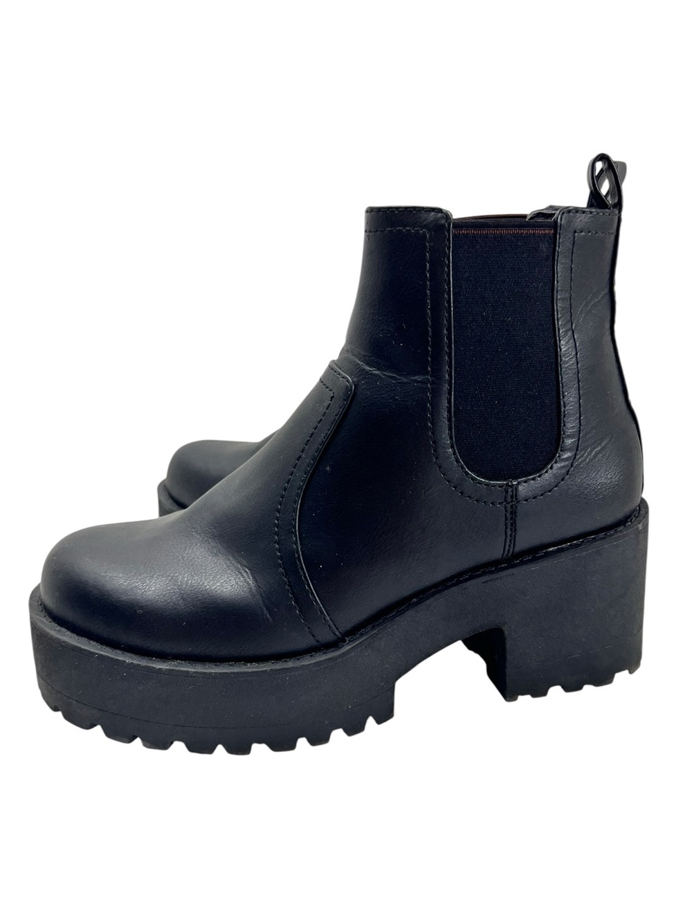 Princess Polly Lipstik Black Eamon Ankle Boots